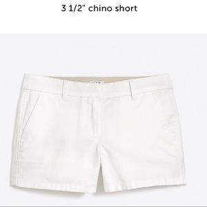 J.Crew white chino shorts